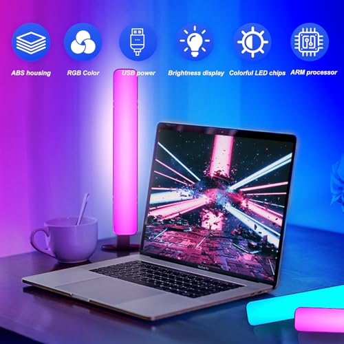 Smart RGB LED Light Bar Music Sync 10 in USB Desk Lamp for Gaming