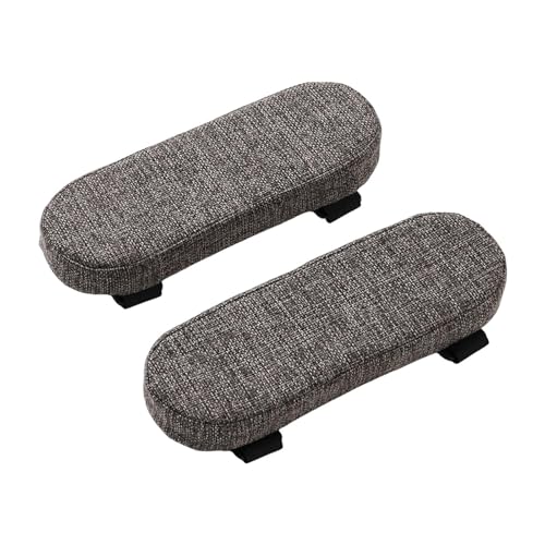 Office Chair Armrest Pad Elbow Cushion Thick Removable Cover Desk Chair Armrest Cushion Arm Padding for Recliners Sofa Home, Dark Gray - color: Dark Gray