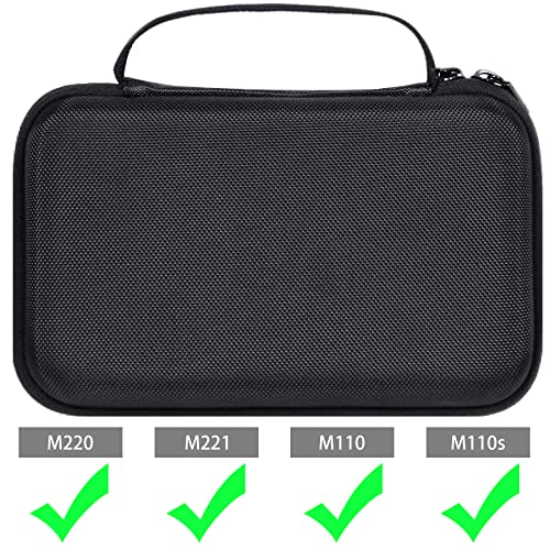 khanka Hard Case for Phomemo M221/M220/M110 Bluetooth Label Maker,Black | EVA Hard Shell, Mesh Pocket Accessory Storage, Impact Resistant Protection, Water Resistant Protection, Protective Case Only - color: Black