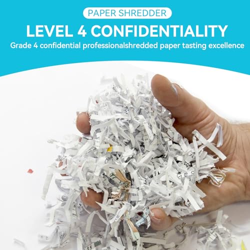 Large Commercial Heavy Duty 22-Sheet High Security Cross-Cut Paper Shredder with 9.24 Gallon Pullout Waste Bin, Quiet Office Shredding for Documents, Staples, Credit Cards