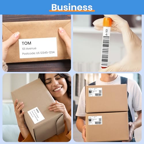 12 Roll Die-Cut Thermal Shipping Labels Compatible with Brother DK-1202 - size: 2.4" X 3.9”
