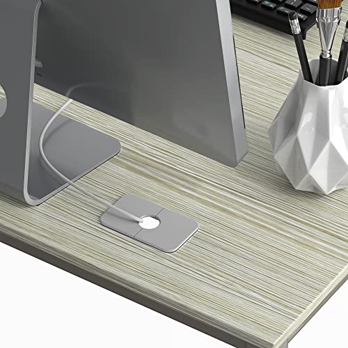SHW Mission 55 x 60 L-Shape Home Office Computer Desk, Maple - color: Maple, size: 55-Inch L-Shaped