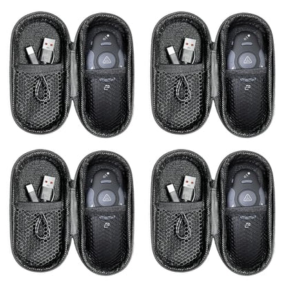4 Unit Presentation Clickers, Wireless Presenter Remote with Case - style: 4 Units Red Laser
