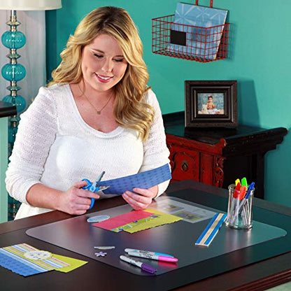 ES Robbins Everlife Desk Pad 19"x24" Clear - color: Clear, size: 19" x 24"