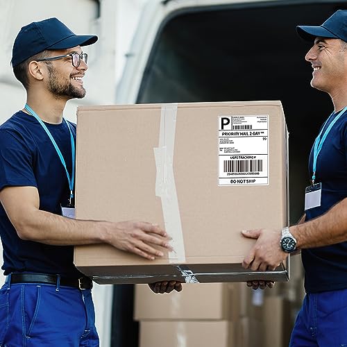 Phomemo Bluetooth Shipping Label Printer, 241BT 4X6 Wireless Thermal Label Printer for Small Business 4X6 Thermal Labels 100 Sheet of 1 Stack