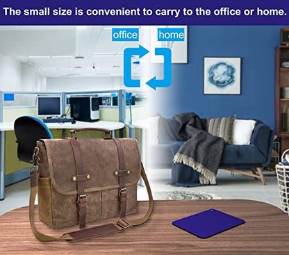Audimi Small Mouse Pad 6 x 8 Inch, Mini Mouse Pad Thick for Laptop Wireless Mouse Home Office Travel, Portable & Washable (Blue) - color: Blue