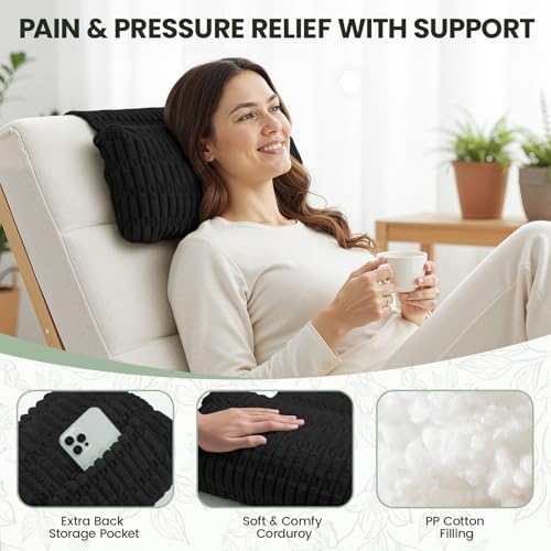 Recliner Pillow, Adjustable Neck Pillow for Recliner - color: Black