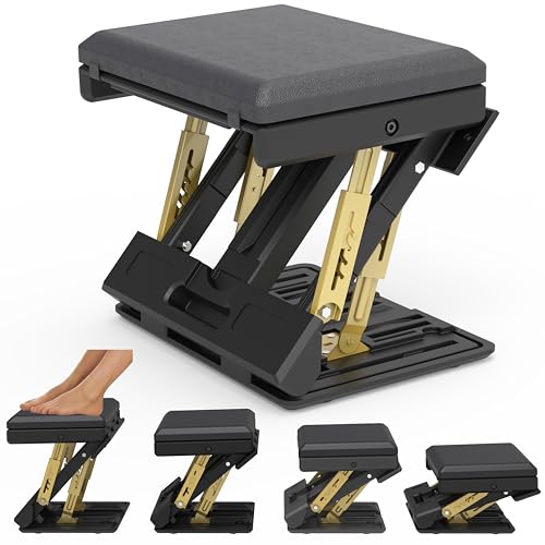 120 lbs Ergonomic Adjustable Under Desk Footrest & Leg Rest Stool - size: Large