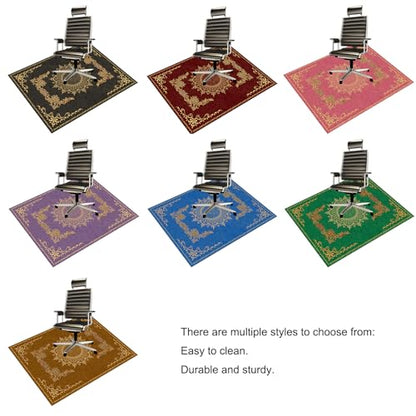 Chair Mat for Hardwood Floor, Office, Carpet, Desk, Computer, Gaming, Under Desk Rug Protector, Purple, 36"x48" - size: 36“x48”