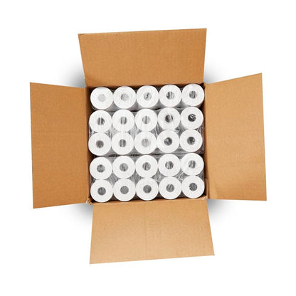 (25 Rolls) 2 1/4 x 85 Thermal Paper Receipt Rolls 2.25 x 85 ft, POS/Cash Register, Fits All Credit Card Terminals, Verifone VX510 VX570 FD50 T4220