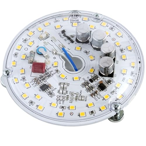 4 inch LED Ceiling Fan Light Retrofit Kit, Ceiling Light Replacement kit, Led Ceiling Flush Light Retrofit PCB,120V 18W 2200LM White 5000K