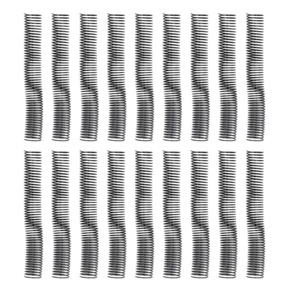 18 Pcs Spiral Binding Coil, 310 Sheet Capacity, 4:1 Pitch, 48 Loop, 38mm Diameter, Spiral Binding Spine for A4 Paper, Plastic Combs for Students Teacher Office