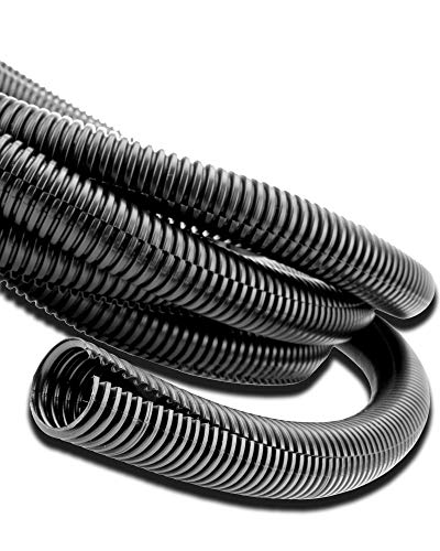 Cable Management Cord Cover 50 Ft x 3/4" Cable Protector Split Loom Tube Polyethylene Cord Protector Black Cable Sleeve Wire Management Cable Cover Wire Wrap Cord Sleeve Super-Deals-Shop - color: 50 Ft, size: 3/4"