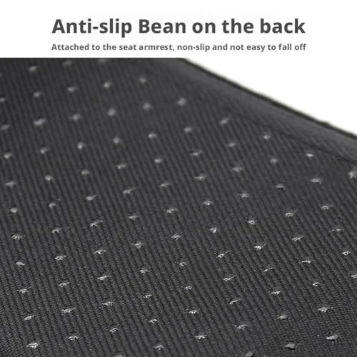Office Chair Arm Covers 2 Pack – Memory Foam Armrest Pads with Soft Polyester Cover, Universal Fit for Desk, Gaming & Wheelchair Arms, Removable Washable Elbow Support (Black) - color: Black