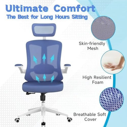 Office Chair (Blue) - color: Blue
