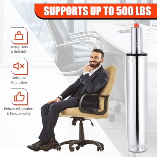 Universal Office Chair Gas Lift Cylinder Replacement, 5" Long Stroke Gas Lift, Heavy Duty Class4 Gas Lift Hydraulic/Pneumatic Piston for Office Chair/Gaming Chair