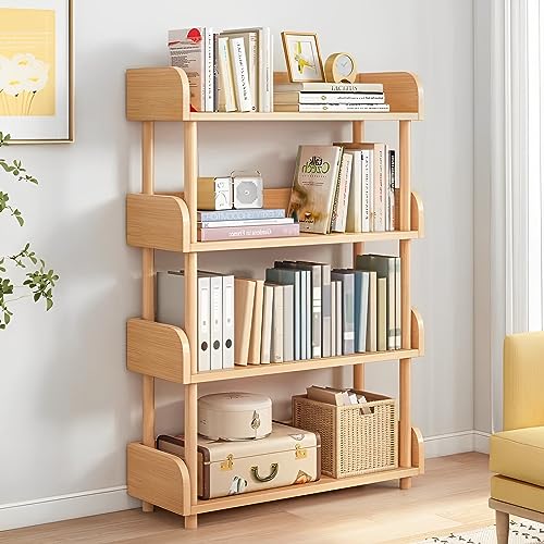 OSCHF 4-Tier Wooden Open Bookcase, Oak - color: Oak, size: 4-tier