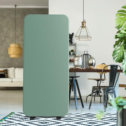 DECOLAB Standing Room Divider, Space Privacy Partition 29"x65", Aqua - color: Aqua