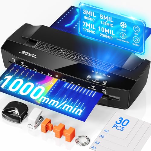 Qfun 10 Mil Thermal Laminator 11x17 Heavy Duty Business Lamination Machine