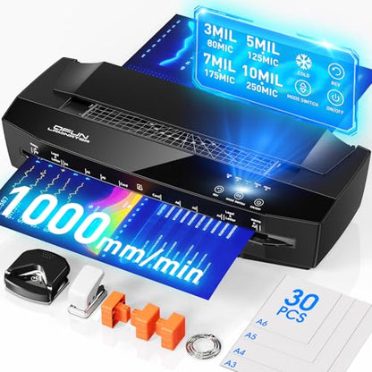 Qfun 10 Mil Thermal Laminator 11x17 Heavy Duty Business Lamination Machine