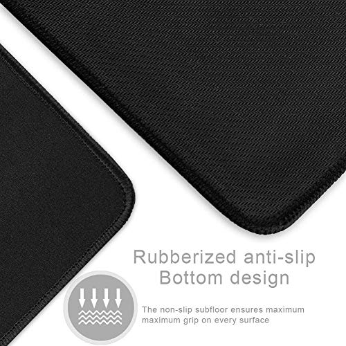 Extra Large Gaming Mouse Pads/Extended Protective Office Desk Mouse Mat Non-Slip Professional Precision Tracking Surface (35.4" x 15.7") for PC Computer Laptop (90x40Black001) - color: 90x40Black001