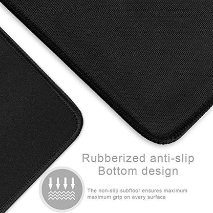 Extra Large Gaming Mouse Pads/Extended Protective Office Desk Mouse Mat Non-Slip Professional Precision Tracking Surface (35.4" x 15.7") for PC Computer Laptop (90x40Black001) - color: 90x40Black001