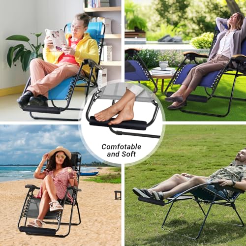 Footrest Cushion for Anti Gravity Folding Recliner, Zero Gravity Chair Cushion for Foot Rest, Footrest Padding for Patio Lawn Outdoor Chair