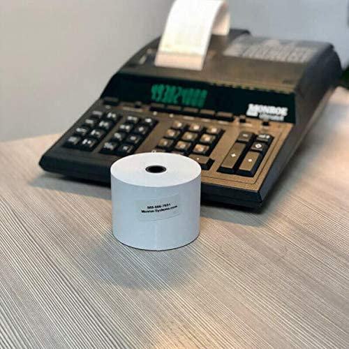 (48) Top of the Line Monroe Systems for Business Single-Ply Bond Paper Rolls, 20lb. - size: 48 Rolls