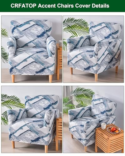 CRFATOP Accent Chair Cover, Stretch Armchair Slipcover for Living Room - color: Color A04