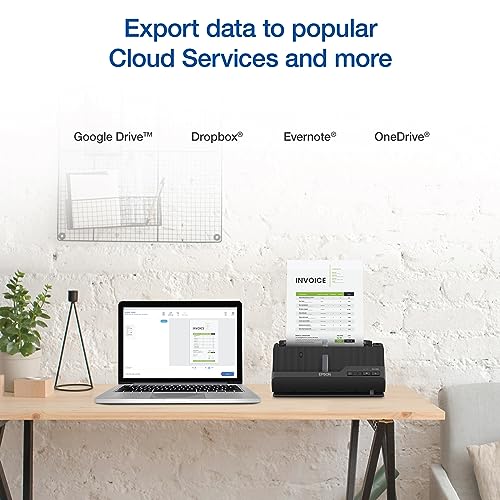 Epson Workforce ES-C220 Compact Document Scanner Duplex 20-pg ADF | 20-Page Auto Document Feeder 30 ppm/60 ipm Speed Portable Scanner for PC and Mac - style: ES-C220