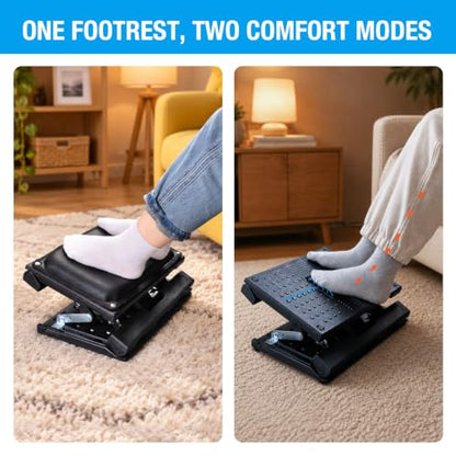 Adjustable Foot Rest Under Desk for Office,Home, Gaming & Study - color: Black, size: Extra Large