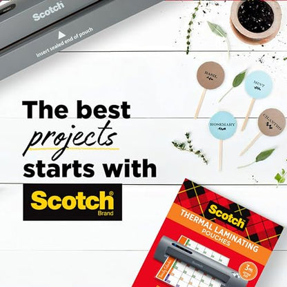 Scotch Thermal Laminating Pouches Premium Quality, 5 Mil Thick for Extra Protection, 20 Pack Business Card Size Laminating Sheets, Our Most Durable Lamination Pouch, 2.3 x 3.7 inches (TP5851-20) - style: Business Card