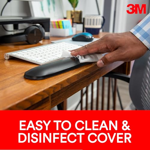 3M Gel Wristrest Platform for Keyboard and Mouse, 10.6 in x 25.54 in x 1 in