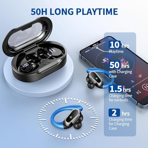 Wireless Earbuds, 2026 Bluetooth 5.4 Headphones, ENC Noise Canceling Mic - color: Loyal Purple