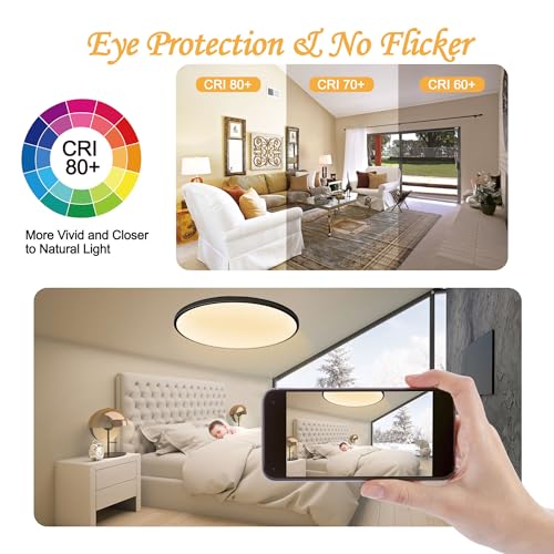 9 inch LED Retrofit Light Kit for Ceiling Fan Light Replacement Panel PCB 36W 6000K 3600LM 120V CRI80+, LED Ceiling Fan Light Retrofit Kit for Ceiling Fans, Ceiling Lights, Homes, Offices - color: 9 " LED Retrofit Light