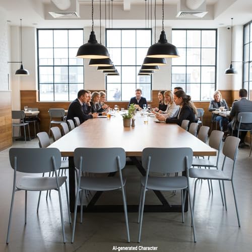 Sidanli Stacking Chairs Set of 4, Office Guest Chairs with Metal Legs, Stacking Office Chairs for Conference Reception Church Lobby, Capacity 300lbs, Gray - color: Grey