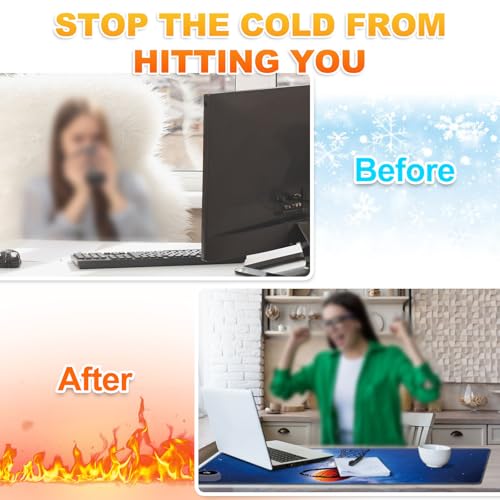 Heated Desk Pad 23.6" x 14.2" 3 Large Heated Mouse Pad with Heat Levels (40°C/45°C/50°C) & 3H Auto Shut-Off Desk Mat Fast Heating PU Leather Warmer Mousepad for Home Office - Basketball in Galaxy - color: Basketball in Galaxy, size: 23.6 x 14.2 inch