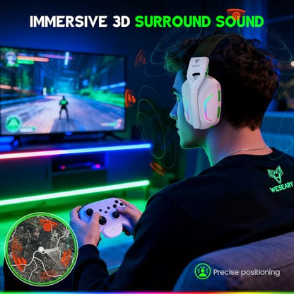 WESEARY Wireless Gaming Headset for Xbox Series X|S, Flux White - color: Flux White