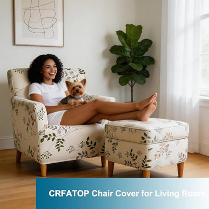 CRFATOP Accent Chair Cover, Stretch Armchair Slipcover for Living Room - color: Color A20