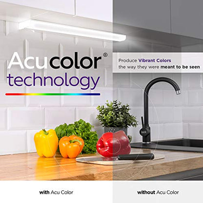 24" Hardwired Under Cabinet Light, 4000K Cool White, ETL, 1250 lm, Dimmable - color: 4000K CoolWhite, size: 24 INCH