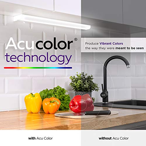 36" Hardwired Under Cabinet Light, 4000K Cool White, ETL, 1550 lm, Dimmable - color: 4000K CoolWhite, size: 36 INCH