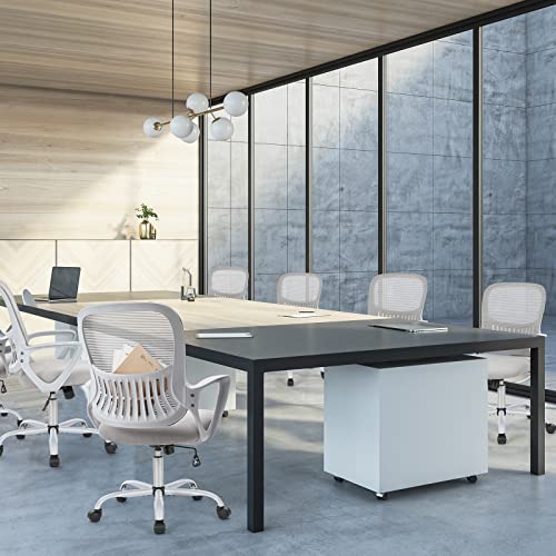 Sweetcrispy Ergonomic Office Desk Chair, Executive Mesh Computer Chair - color: Grey, size: 18.5"D