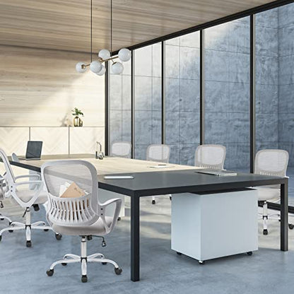 Sweetcrispy Ergonomic Office Desk Chair, Executive Mesh Computer Chair - color: Grey, size: 18.5"D