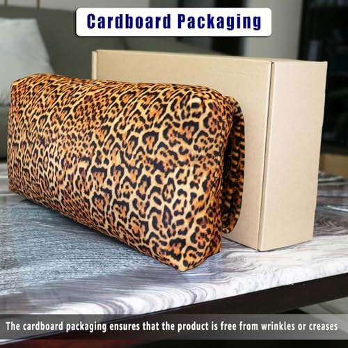 Velvet Recliner Headrest Pillow, Non-Slip Neck Support, Leopard - color: Leopard