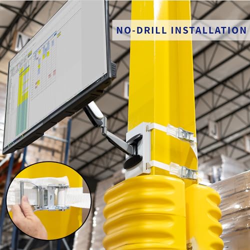 VIVO Exposed Column 40 to 70 inch TV Pneumatic Arm Pillar Mount for LED LCD Plasma Screens, Silver, Mount-TVCL1 - size: 40-70" screens, style: Pillar Mount