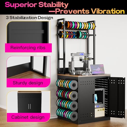 Heavy Duty 3D Printer Stand with Filament Storage,3D Printer Table