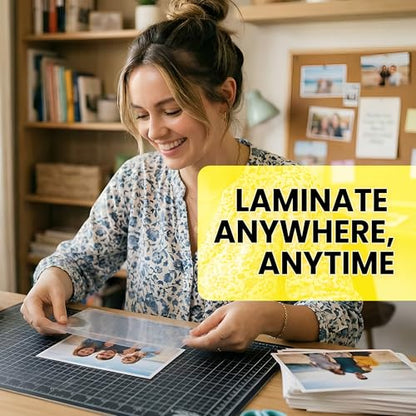 VIOLETTO Self-Adhesive Laminating Sheets, 4 x 6 in, 4mil, No Heat, 30 Pack | 30 self-adhesive cold laminating sheets, 4x6 photo size, 4 mil. No machine or heat needed; peel and stick to protect. - size: Photo Size 30 Pack