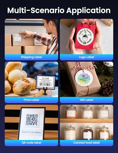 Phomemo Thermal Label Printer with Ethernet & Bluetooth Connectivity