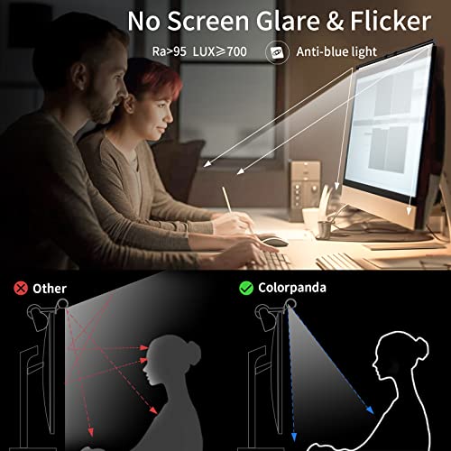 16.14" Monitor Light Bar,250LM Anti Screen Glare Eye-Care LED Screen Lamp,Touch Control USB Reading Desk Light for Flat & Curved Monitor Home Office Gaming - style: Touch Control