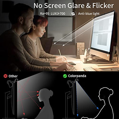 16.14" Monitor Light Bar,250LM Anti Screen Glare Eye-Care LED Screen Lamp,Touch Control USB Reading Desk Light for Flat & Curved Monitor Home Office Gaming - style: Touch Control